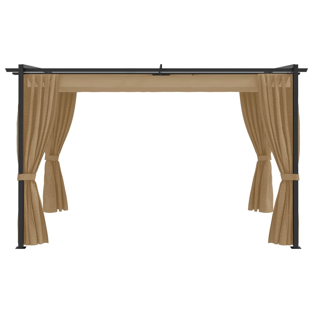 Gazebo 4x3 m Grigio Talpa