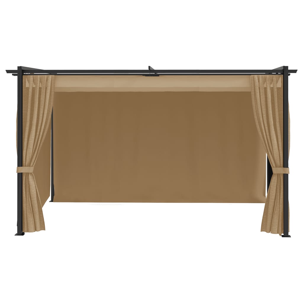 Gazebo 4x3 m Grigio Talpa
