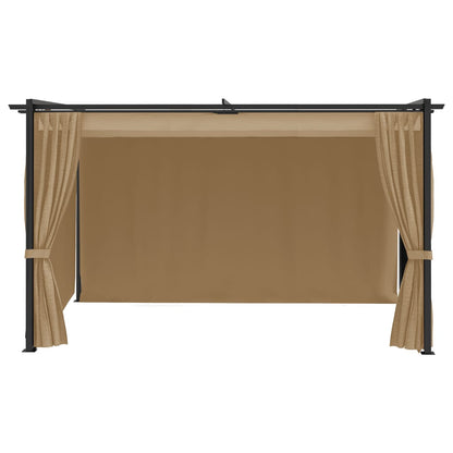 Gazebo 4x3 m Grigio Talpa