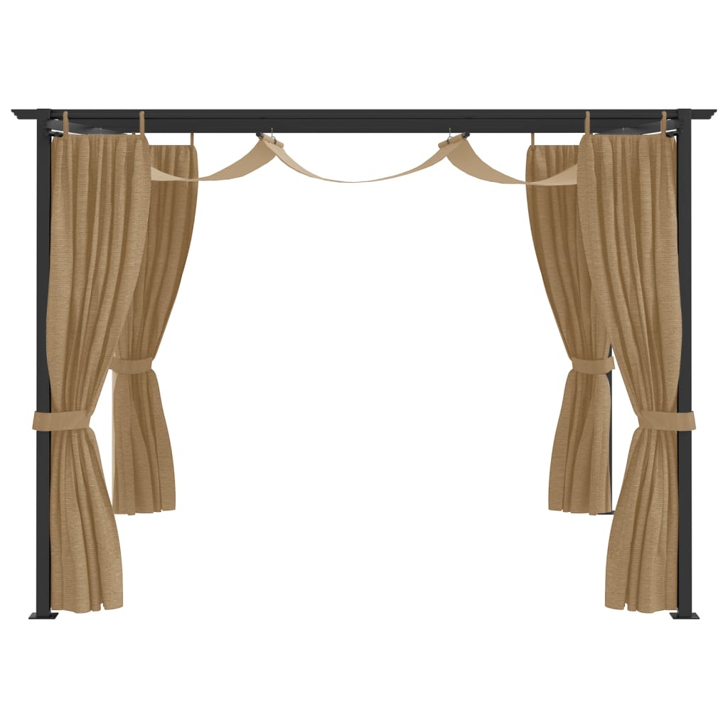 Gazebo 4x3 m Grigio Talpa