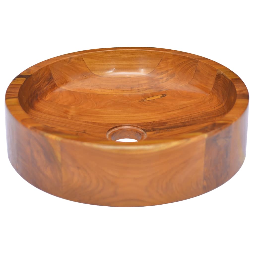 Lavabo in Legno Massello di Teak ?40x10 cm