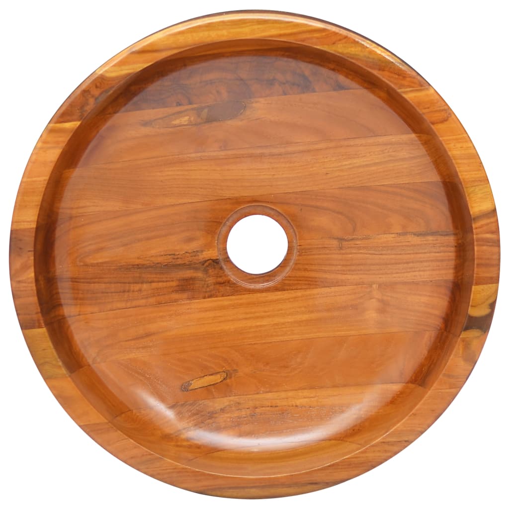 Lavabo in Legno Massello di Teak ?40x10 cm
