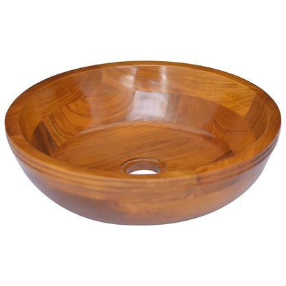 Lavabo in Legno Massello di Teak ?40x10 cm