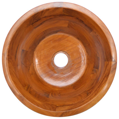 Lavabo in Legno Massello di Teak ?40x20 cm
