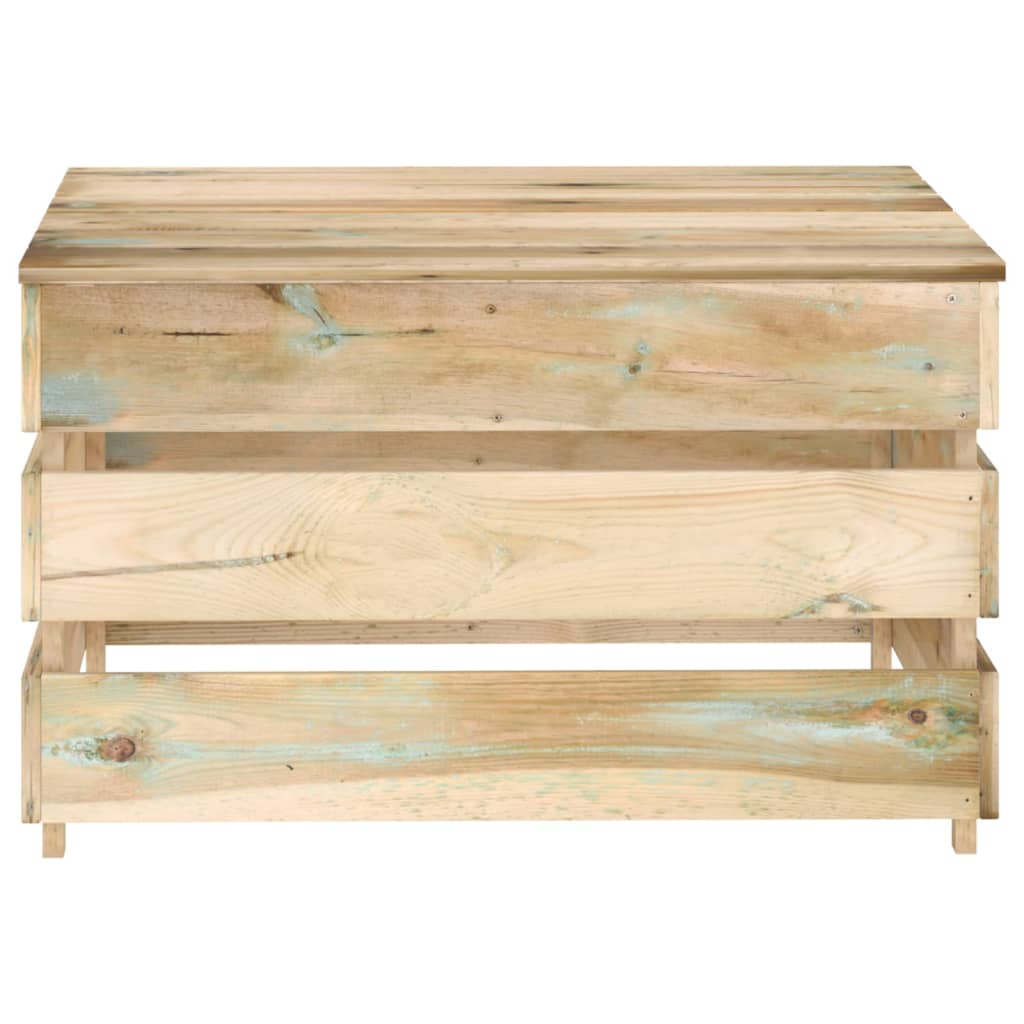 Tavoli da Giardino su Pallet 2 pz in Pino Impregnato