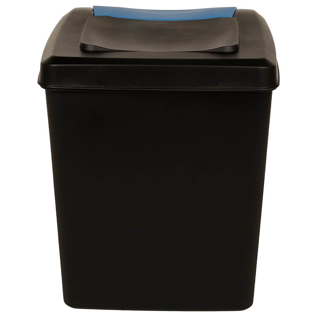 Cestini per Rifiuti Impilabili 3 pz Antracite 75 L