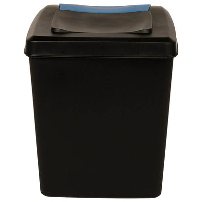 Cestini per Rifiuti Impilabili 3 pz Antracite 75 L