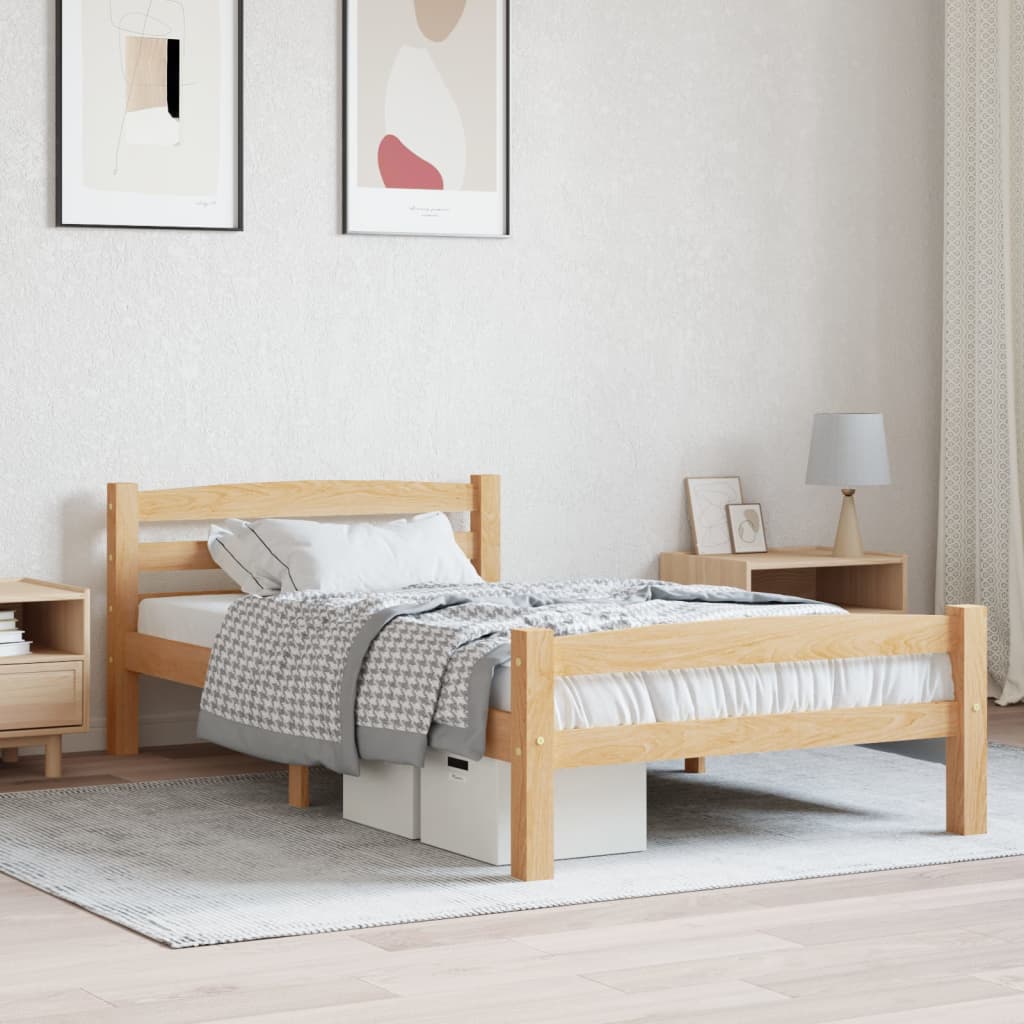Giroletto senza Materasso 90x200 cm in Legno Massello di Pino
