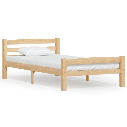 Giroletto senza Materasso 100x200 cm in Legno Massello di Pino