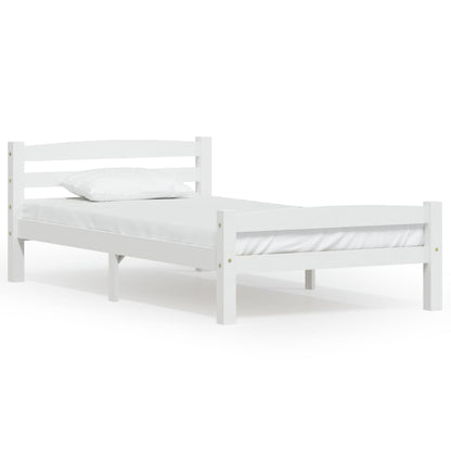 Dormeuse Estraibile senza Materasso Bianca Legno Pino 100x200cm