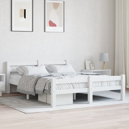 Dormeuse Estraibile senza Materasso Bianca Legno Pino 120x200cm