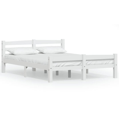 Giroletto senza Materasso Bianco 140x200 cm in Legno di Pino