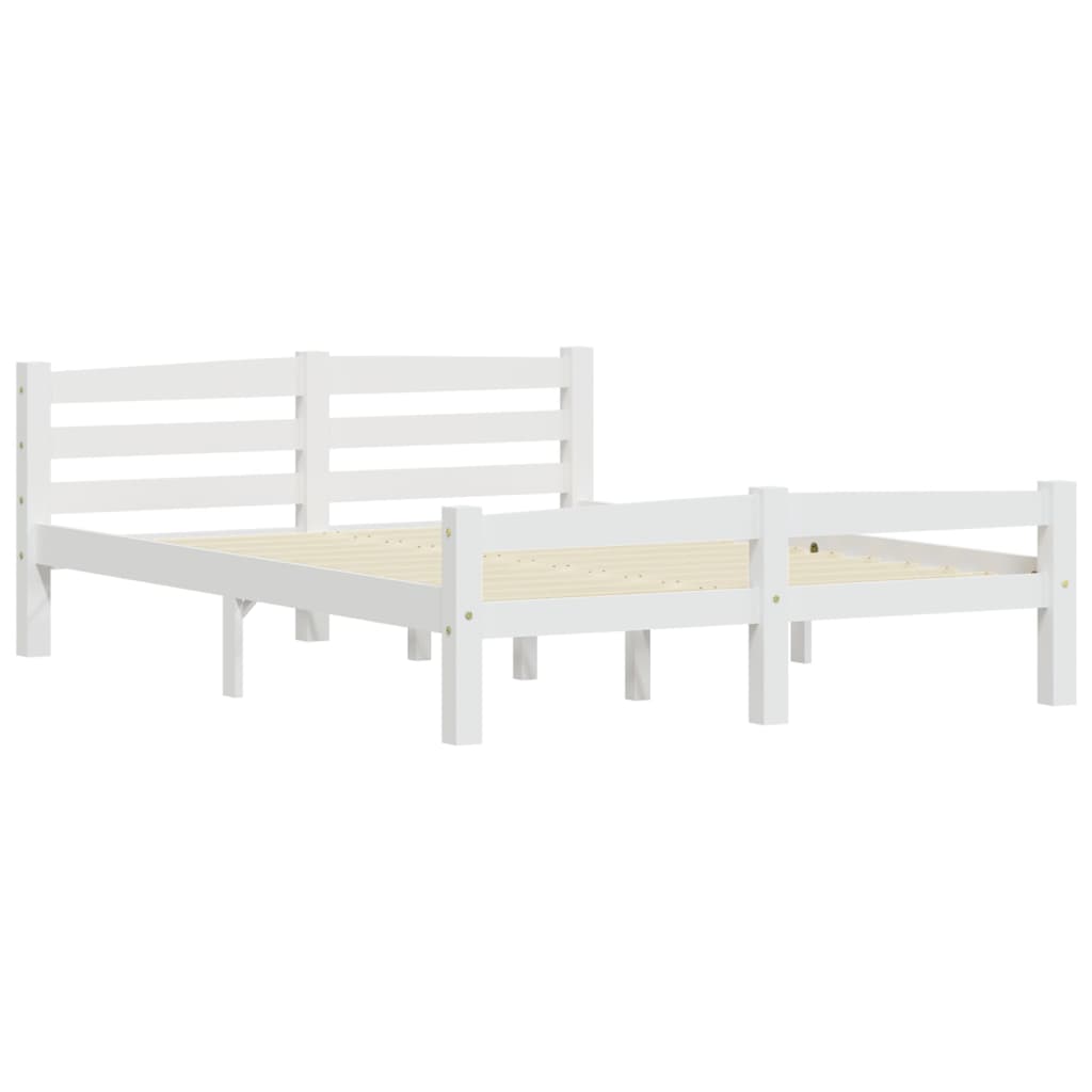 Giroletto senza Materasso Bianco 140x200 cm in Legno di Pino