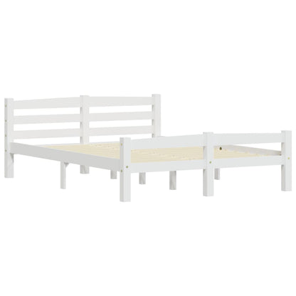 Giroletto senza Materasso Bianco 140x200 cm in Legno di Pino