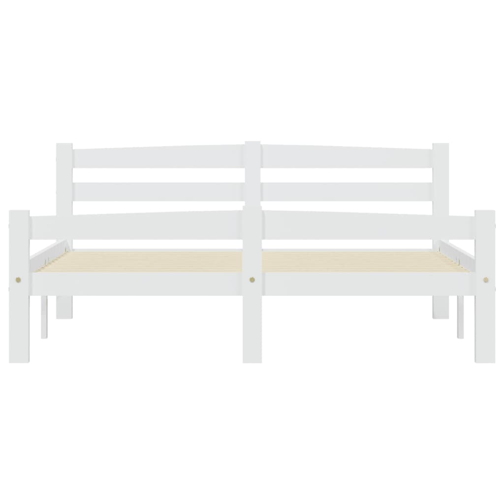 Giroletto senza Materasso Bianco 140x200 cm in Legno di Pino