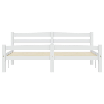 Giroletto senza Materasso Bianco 160x200 cm in Legno di Pino