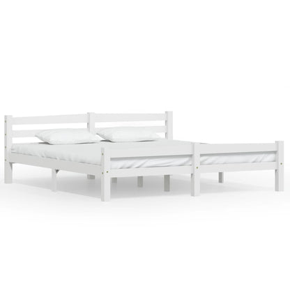 Giroletto senza Materasso Bianco 180x200 cm in Legno di Pino