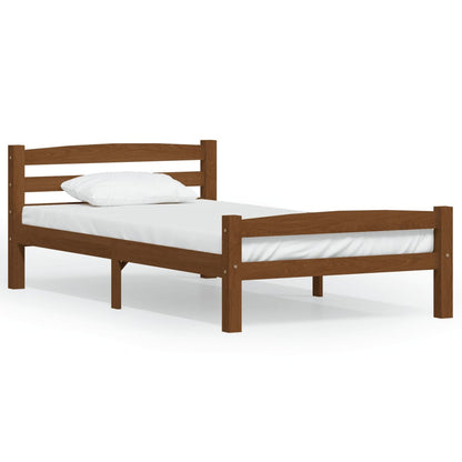 Giroletto senza Materasso Ambrato Legno Massello Pino 90x200 cm