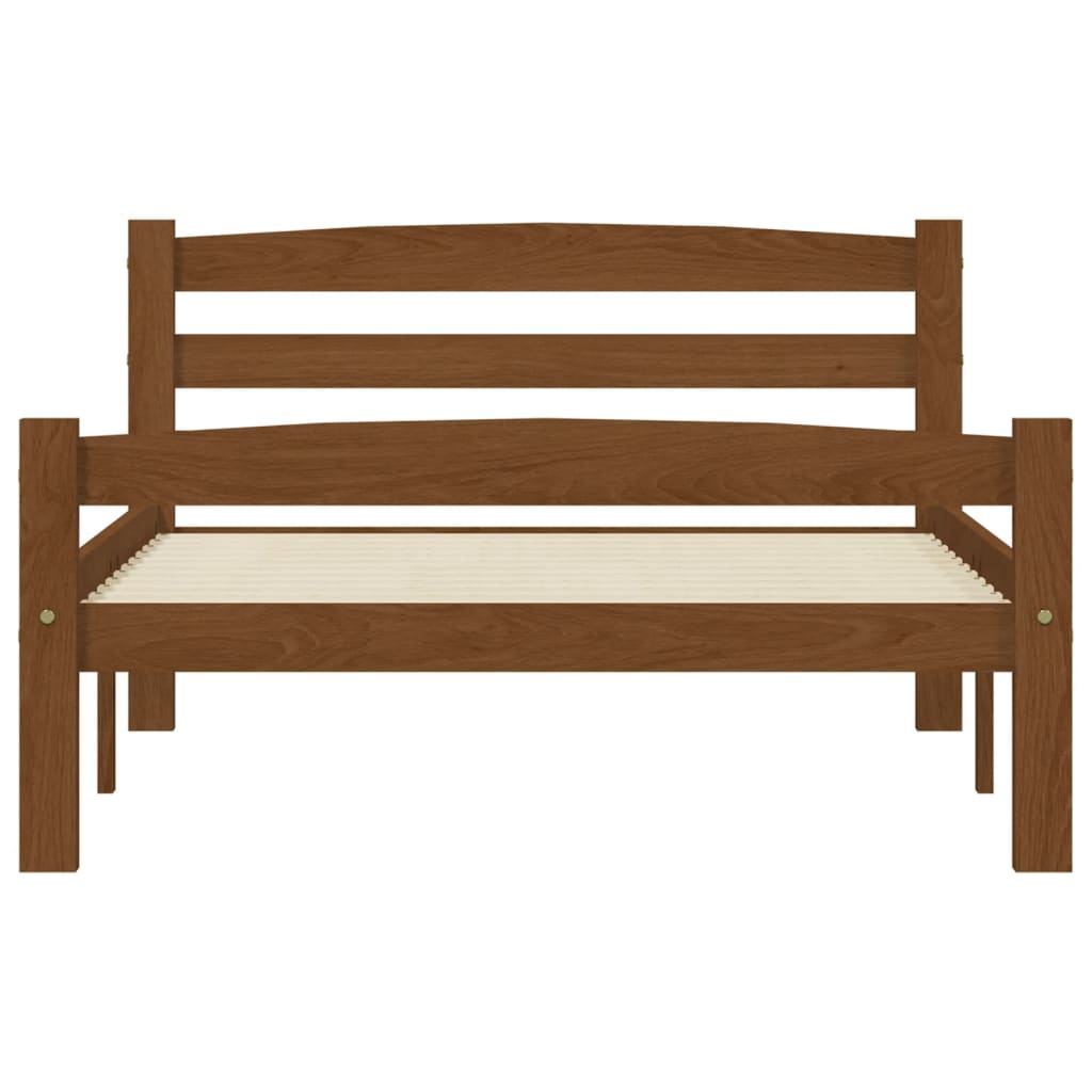 Giroletto senza Materasso Ambrato Legno Massello Pino 90x200 cm