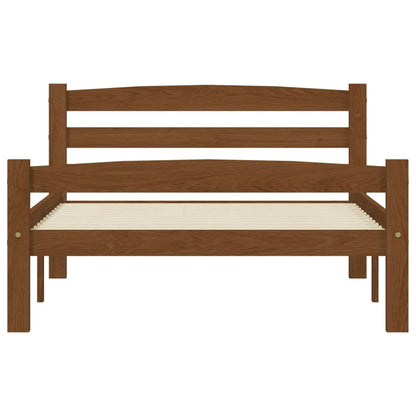 Giroletto senza Materasso Ambrato Legno Massello Pino 90x200 cm