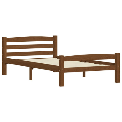 Giroletto senza Materaso Ambrato in Legno di Pino 100x200cm