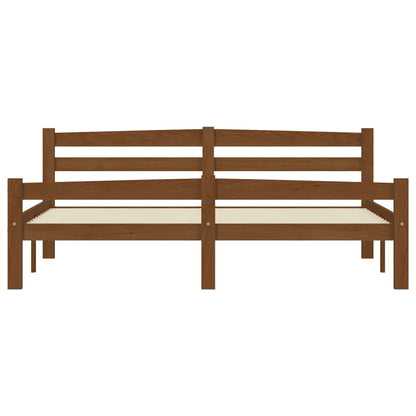 Giroletto senza Materaso Ambrato in Legno di Pino 160x200 cm