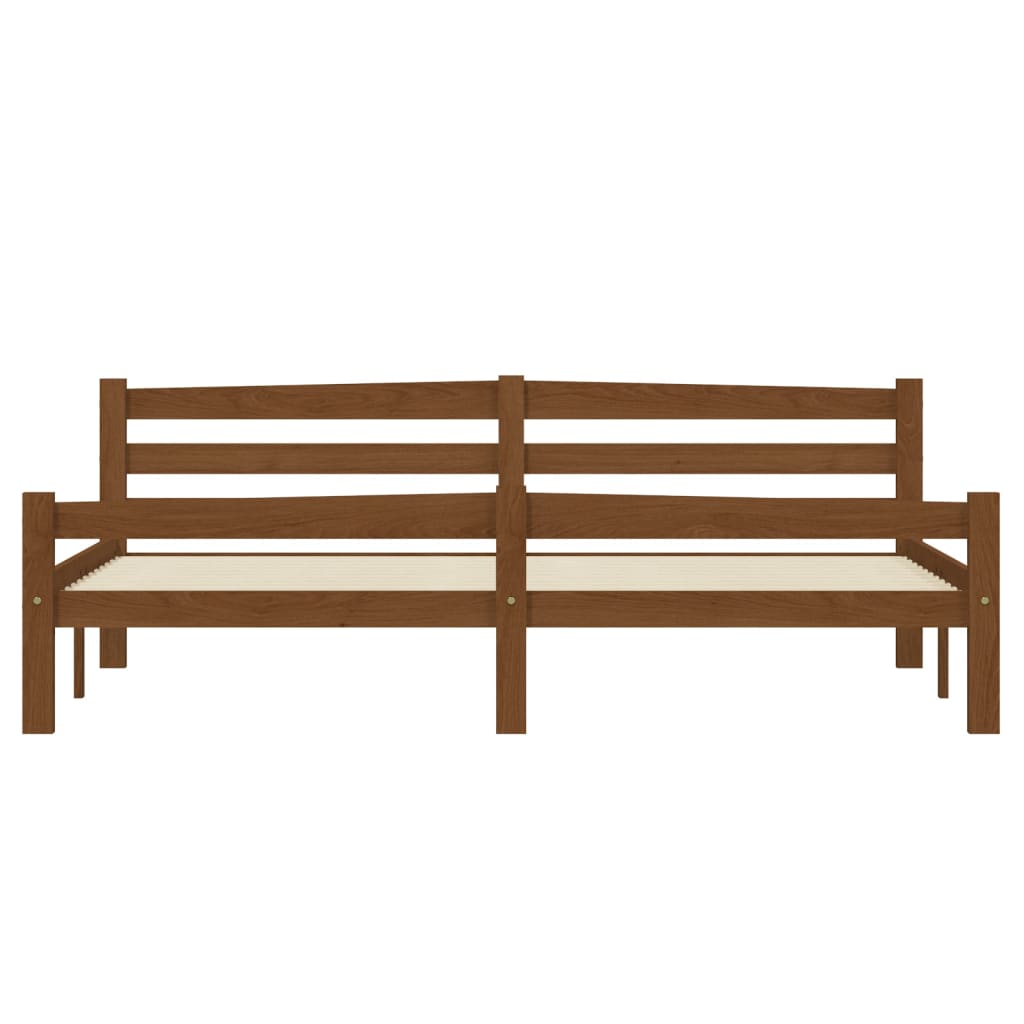 Giroletto senza Materasso Ambrato 180x200 cm in Legno di Pino