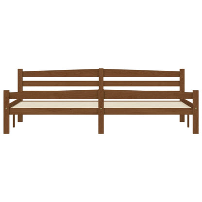 Giroletto senza Materaso Ambrato in Legno Massello 200x200 cm