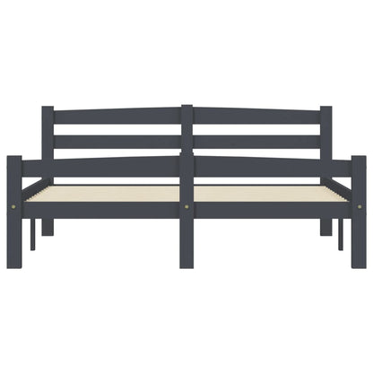Giroletto Grigio Scuro in Legno Massello di Pino 140x200 cm