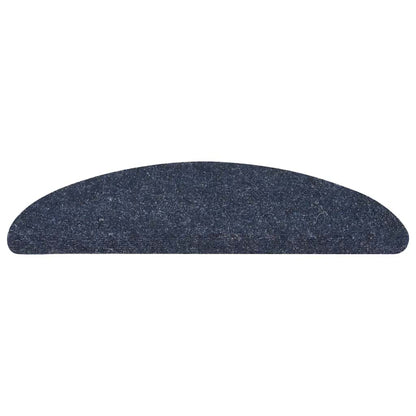 Tappetini per scale autoadesivi 10 pz 56x17x3 cm blu semicircolari