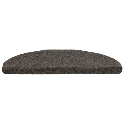 Tappetini per scale autoadesivi 10 pz 65x21x4 cm Antracite Semicircolari Grandi
