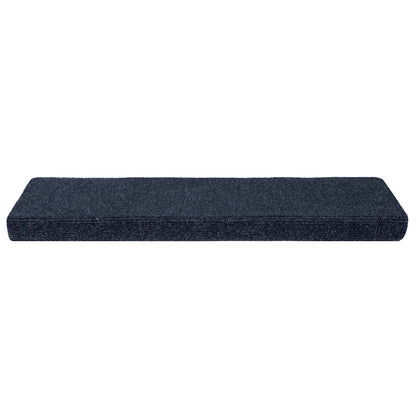 Tappetini per scale autoadesivi 10 pz 65x21x4 cm Antracite Bordo rettangolare