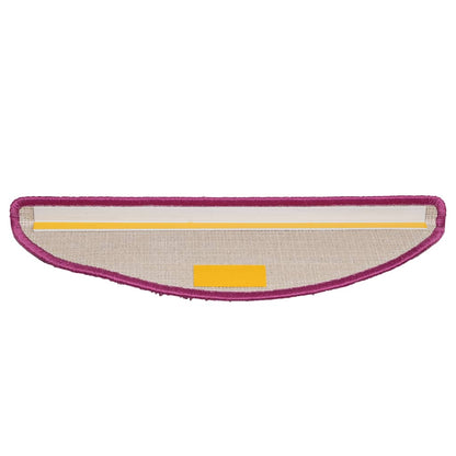 Tappetini per scale 10 pz 56x17x3 cm Viola Semicircolari
