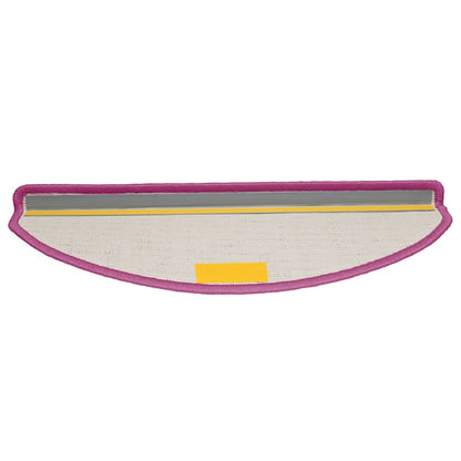 Tappetini per scale 10 pz 65x21x4 cm Viola Semicircolari Grandi