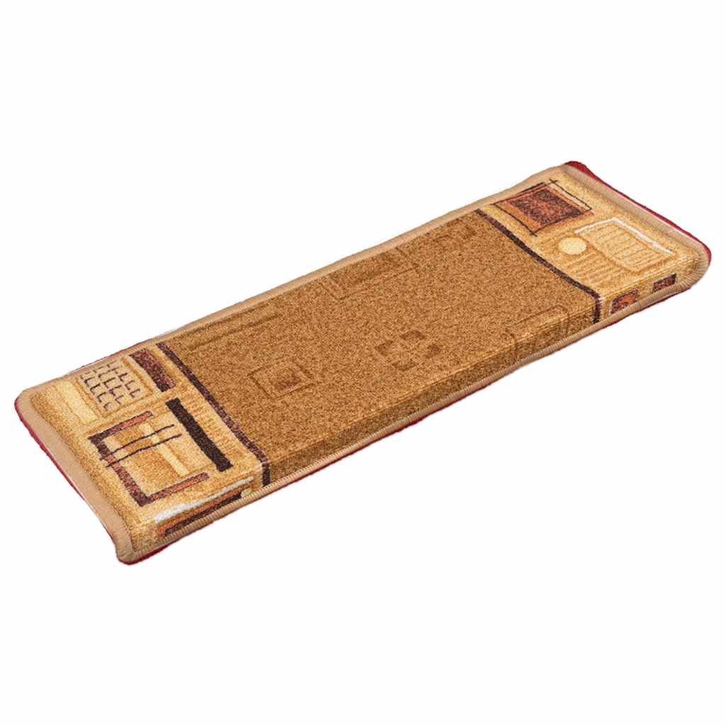 Tappetini per Scale Autoadesivi 5 pz 65x21x4 cm Beige