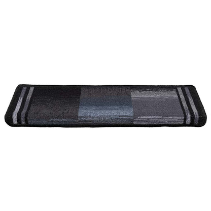 Tappetini per Scale Autoadesivi 5 pz 65x21x4 cm Nero e Grigio
