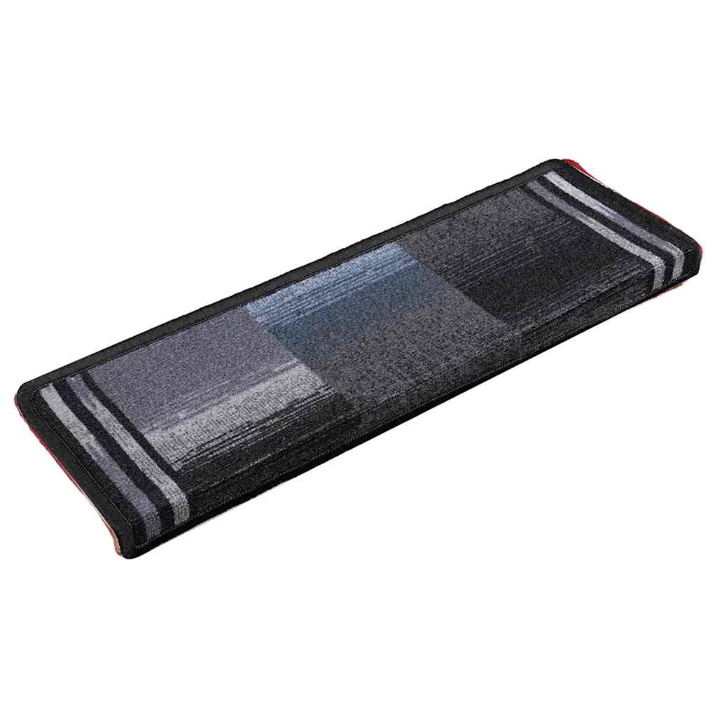 Tappetini per Scale Autoadesivi 10 pz 65x21x4 cm Nero e Grigio