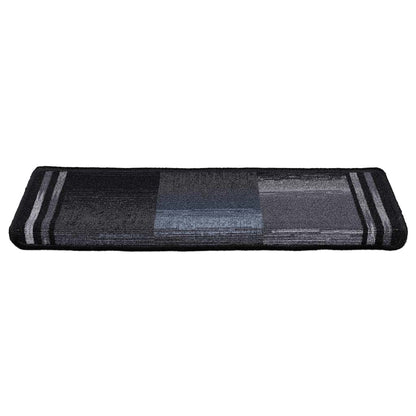Tappetini per Scale Autoadesivi 10 pz 65x21x4 cm Nero e Grigio