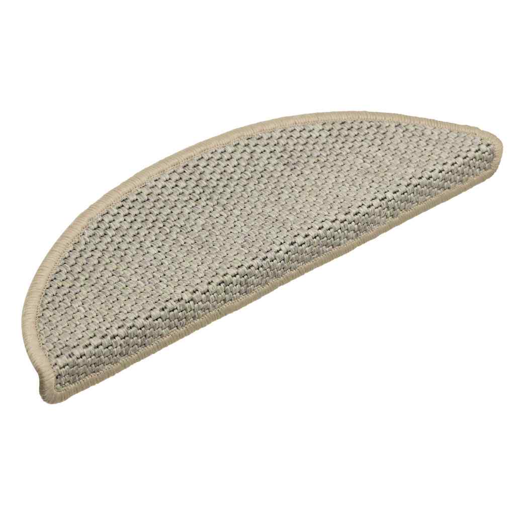 Tappeti Adesivi Scale Aspetto Sisal 15pz 56x17x3cm Verde Chiaro