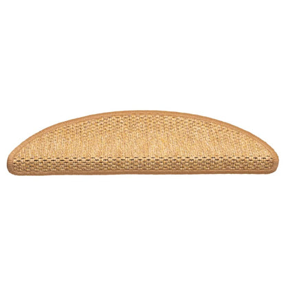 Tappeti Autoadesivi Scale Aspetto Sisal 15 pz 56x17x3 cm Sisal