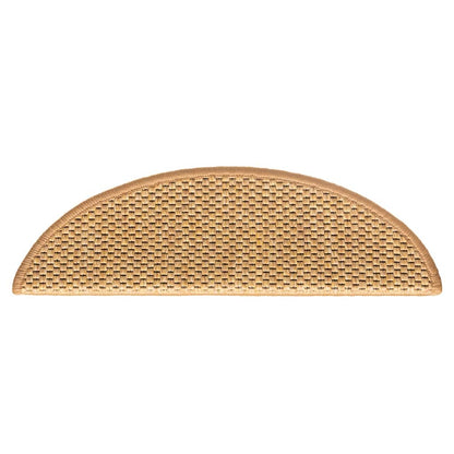Tappeti Autoadesivi Scale Aspetto Sisal 15 pz 56x17x3 cm Sisal