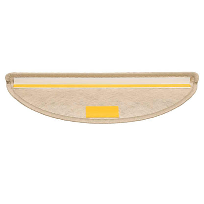Tappeti Autoadesivi Scale Aspetto Sisal 15 pz 56x17x3 cm Sabbia