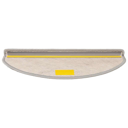 Tappeti Autoadesivi Scale Aspetto Sisal 15 pz 65x21x4cm Argento