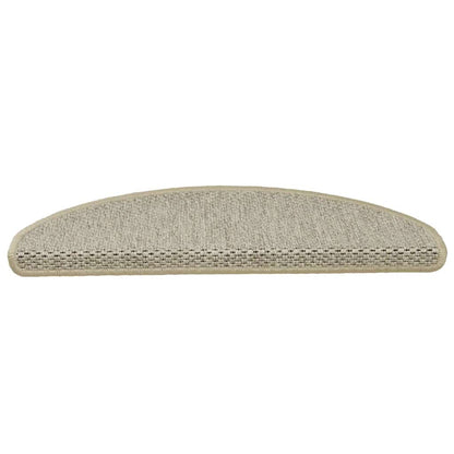 Tappeti Adesivi Scale Aspetto Sisal 15pz 65x21x4cm Verde Chiaro
