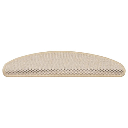 Tappeti Autoadesivi Scale Aspetto Sisal 15 pz 65x21x4cm Berbero