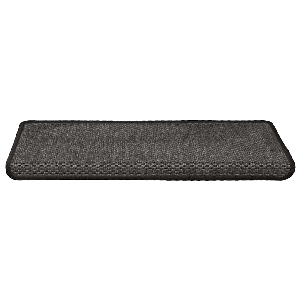 Tappeti Autoadesivi Scale Aspetto Sisal 15pz 65x21x4 Antracite