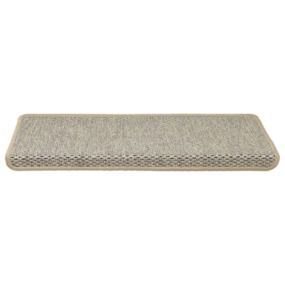 Tappeti Autoadesivi Scale Aspetto Sisal 15 pz 65x21x4 cm Verde Chiaro