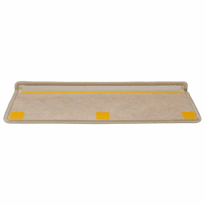 Tappeti Autoadesivi Scale Aspetto Sisal 15 pz 65x21x4 cm Sabbia