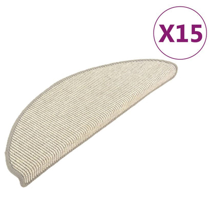 Tappetini per scale 15 pz 65x21x4 cm Argento Semicircolari Grandi