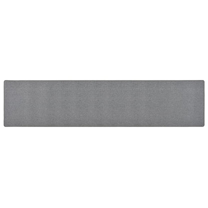 Tappeto Corsia Grigio Scuro 80x400 cm
